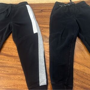 Kids Black and Gray Jogger Pants